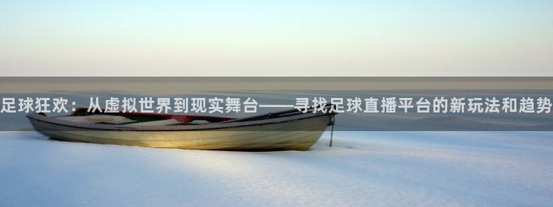 足球直播在线直播观看免费178：足球狂欢：从虚拟世界到现实舞台——寻找足球直播平台的新玩法和趋势
